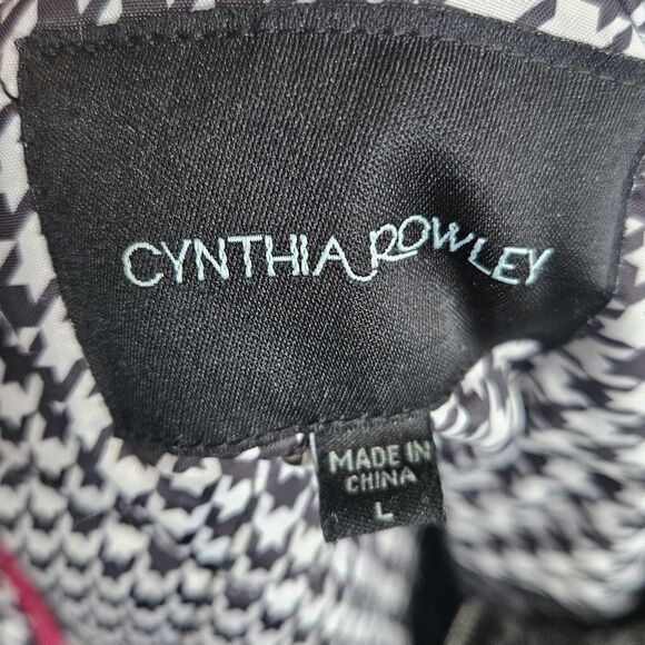 Cynthia Rowley Womens Hooded Quilted Puffer Jacket Large Capsule Cottagecore - Picture 3 of 10